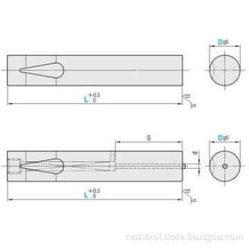 MISUMI Standard ball - lock punch Pin SKD11 / SKH51 Blanks